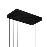 Saber Integrated LED 50in Chandelier with Handcrafted Glass