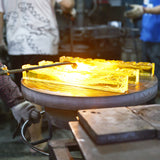 Saber Integrated LED 50in Chandelier with Handcrafted Glass