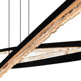 Saber Integrated LED 70in Chandelier with Handcrafted Glass