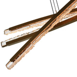 Saber Integrated LED 70in Chandelier with Handcrafted Glass