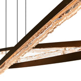 Saber Integrated LED 70in Chandelier with Handcrafted Glass