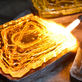Arcus Integrated LED 50in Chandelier with Handcrafted Glass