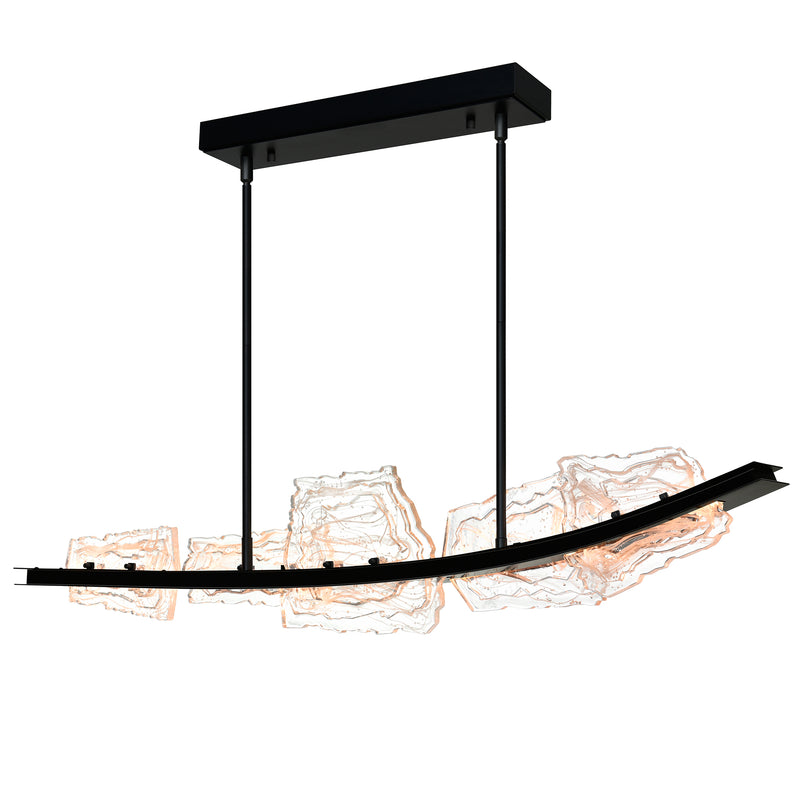 Arcus Integrated LED 50in Chandelier with Handcrafted Glass