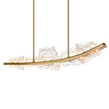 Arcus Integrated LED 50in Chandelier with Handcrafted Glass
