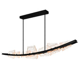 Arcus Integrated LED 70in Chandelier with Handcrafted Glass