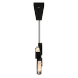 Moon Integrated LED 54in Chandelier with Handcrafted Glass