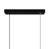 Moon Integrated LED 54in Chandelier with Handcrafted Glass
