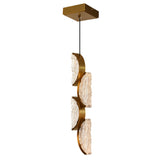 Moon Integrated LED 8in Mini Pendant with Handcrafted Glass