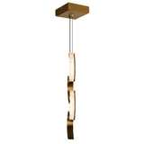 Moon Integrated LED 8in Mini Pendant with Handcrafted Glass