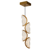 Moon Integrated LED 8in Mini Pendant with Handcrafted Glass