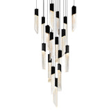 Petra Integrated LED 24in Chandelier with Handcrafted Glass