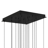 Petra Integrated LED 24in Chandelier with Handcrafted Glass