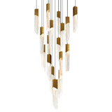 Petra Integrated LED 24in Chandelier with Handcrafted Glass