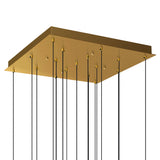 Petra Integrated LED 24in Chandelier with Handcrafted Glass