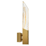 Petra Integrated LED 22in Wall Light with Handcrafted Glass