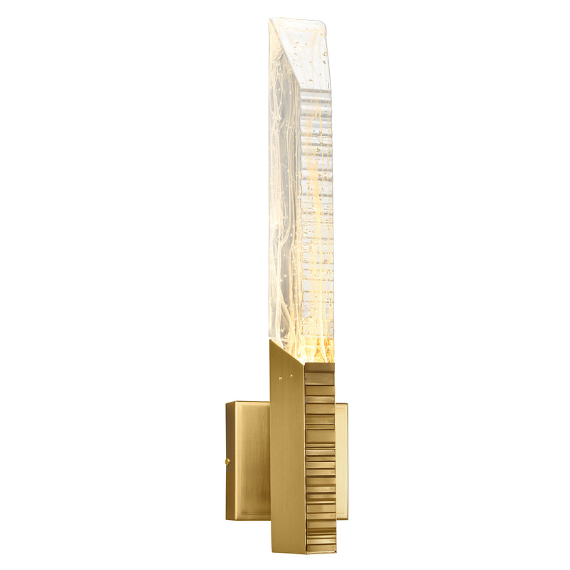 Petra Integrated LED 22in Wall Light with Handcrafted Glass