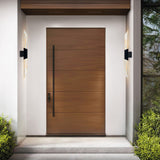 Petra Integrated LED Sand Black Indoor-Outdoor Wall Light with Handcrafted Glass