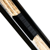 Petra Integrated LED 29in Sand Black Outdoor Wall Light with Handcrafted Glass