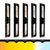 Petra Integrated LED 29in Sand Black Outdoor Wall Light with Handcrafted Glass