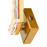 Contour Integrated LED 19in Wall Light with Handcrafted Glass