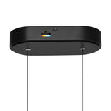 Curva Integrated LED 22in Chandelier with Handcrafted Glass