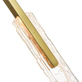 Curva Integrated LED 22in Chandelier with Handcrafted Glass