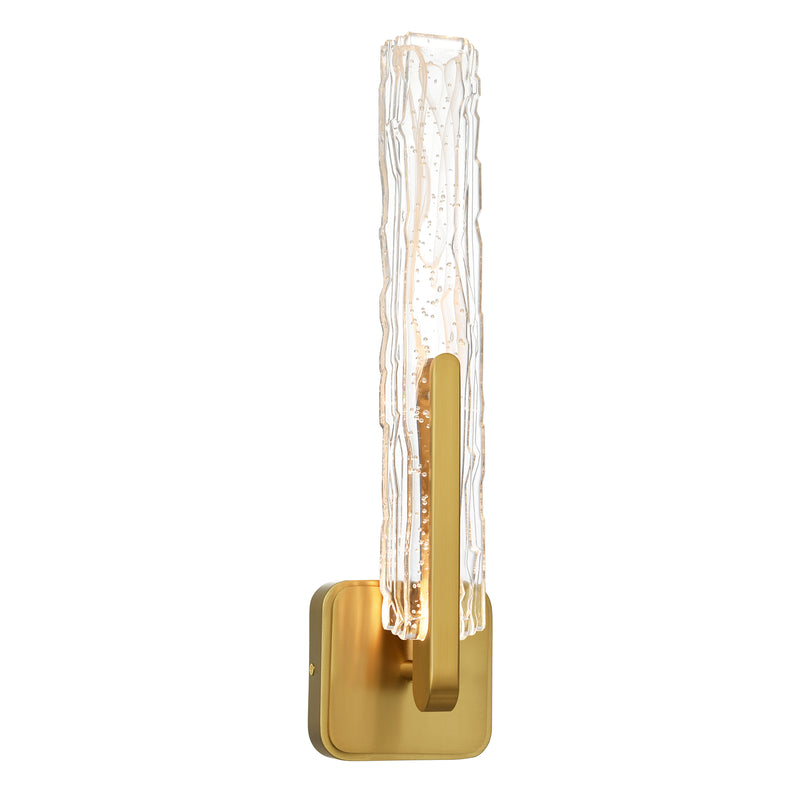 Curva Integrated LED 19in Wall Light with Handcrafted Glass