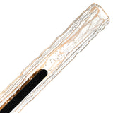 Curva Integrated LED 19in Sand Black Indoor-Outdoor Wall Light with Handcrafted Glass