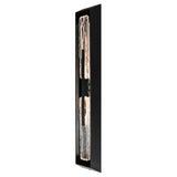Curva Integrated LED 24in Sand Black Outdoor Wall Light with Handcrafted Glass