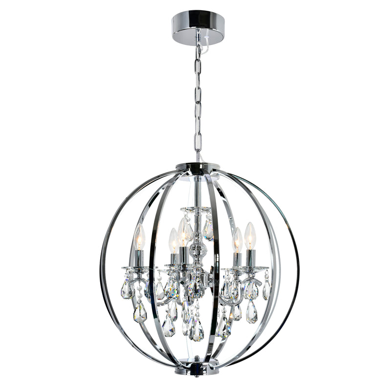 Abia Chrome Chandelier