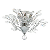 Ivy 3 Light 16in Chrome Flush Mount
