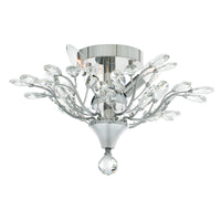 Ivy 3 Light 16in Chrome Flush Mount