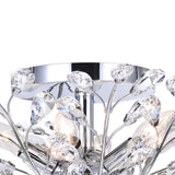 Ivy 3 Light 16in Chrome Flush Mount
