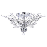 Ivy 3 Light 16in Chrome Flush Mount