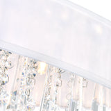 Franca Flush Mount with Off White Shade