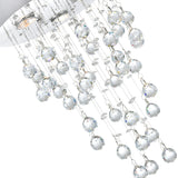 Rain Drop Chrome Chandelier