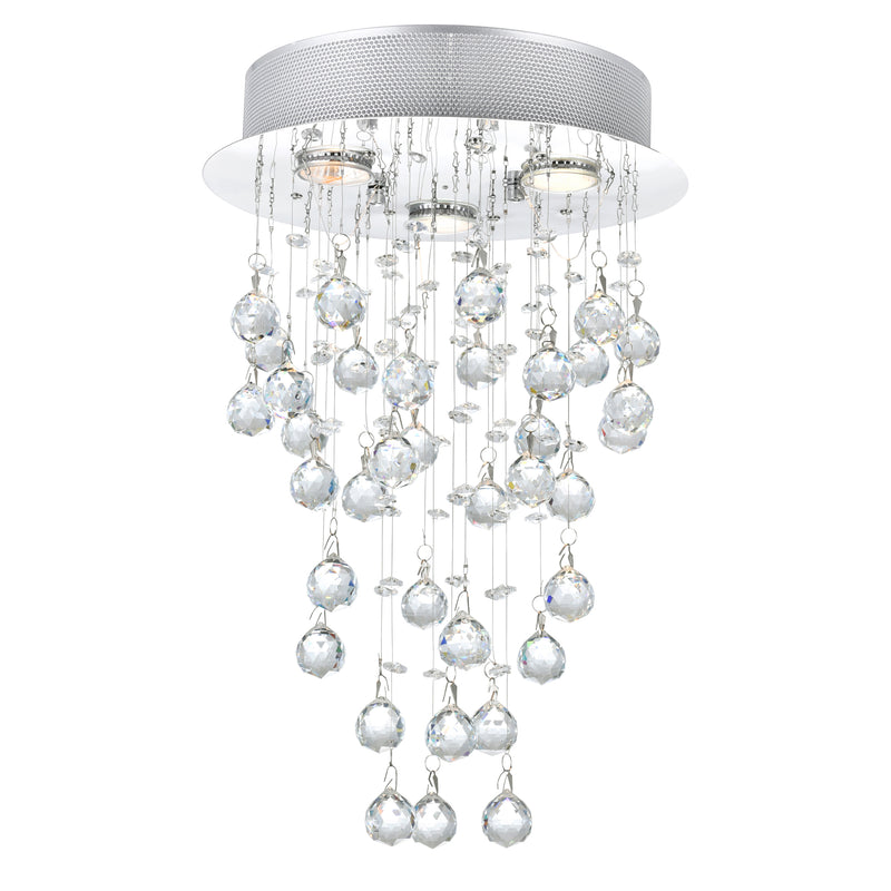 Rain Drop Chrome Chandelier