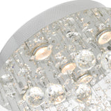 Rain Drop Chrome Chandelier
