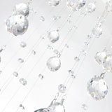 Double Spiral Chrome Chandelier