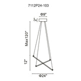 Chalice Integrated LED White Chandelier