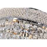 Empire 3 Light 12in Flush Mount with Crystals