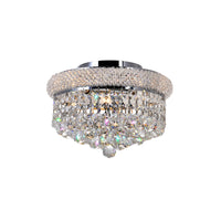 Empire 3 Light 12in Flush Mount with Crystals