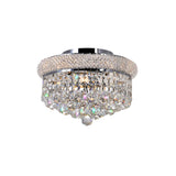 Empire 3 Light 12in Flush Mount with Crystals
