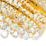 Empire 3 Light 12in Flush Mount with Crystals