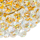 Empire 3 Light 12in Flush Mount with Crystals