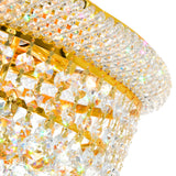 Empire 3 Light 12in Flush Mount with Crystals