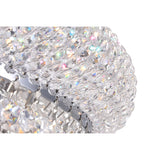 Empire 4 Light 14in Flush Mount with Crystals