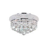 Empire 4 Light 14in Flush Mount with Crystals