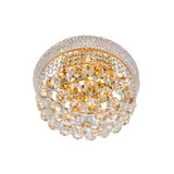 Empire 4 Light 14in Flush Mount with Crystals
