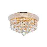 Empire 4 Light 14in Flush Mount with Crystals
